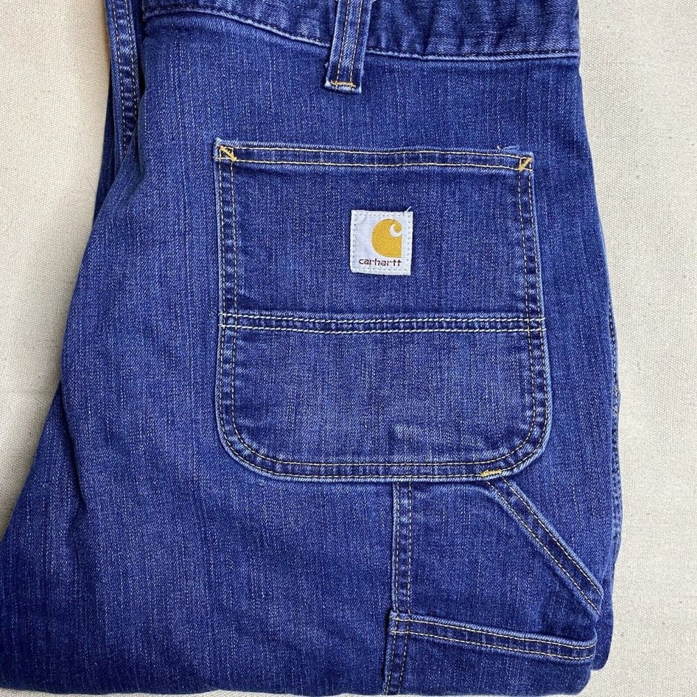 Carhartt Rugged Flex Straight Leg Men’s Jeans 38x34 Relaxed Fit Carpenter